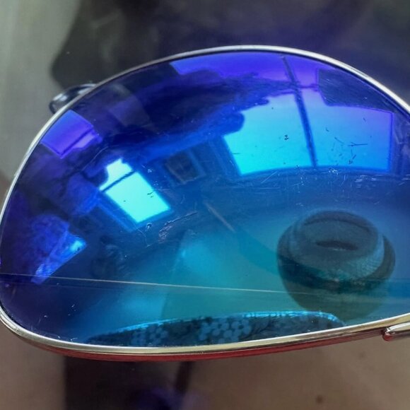 AUTHENTIC MAUI JIM CLIFF HOUSE Polarized Silver Blue Hawaii MJ247-17 59/15/120 - Picture 6 of 6